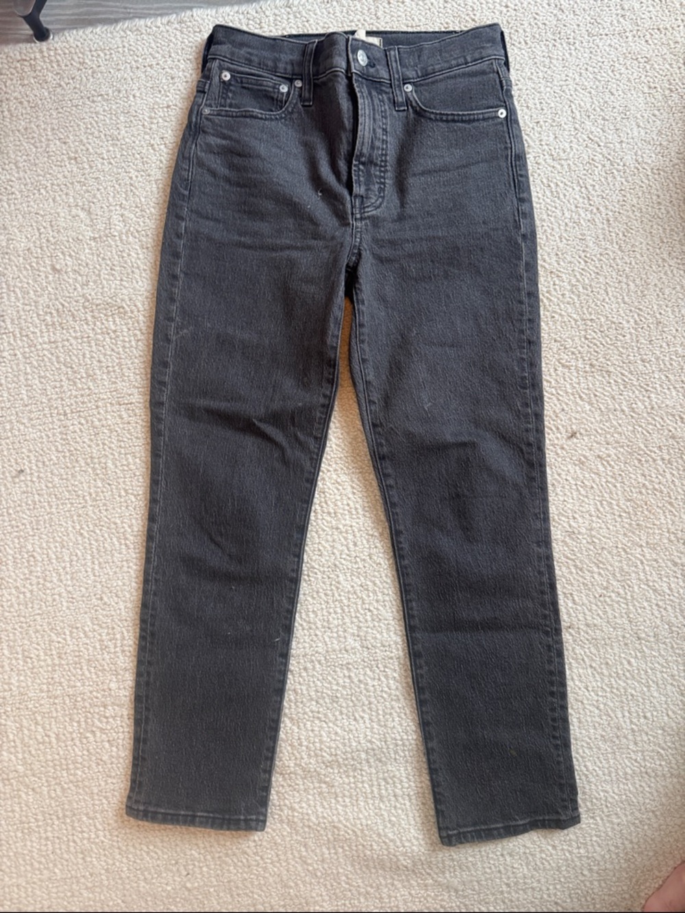 Madewell black washed vintage-style jeans